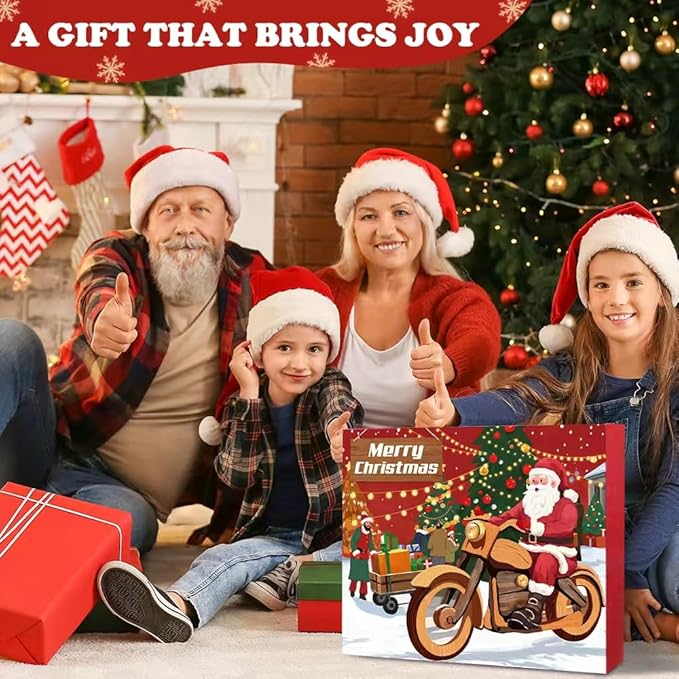 Christmas Wood Carving Kit, 24Pcs Carving Tools with Christmas Surprise Present,Whittling Knife Kit with 3 Block Carving Knives Advent Calendar 2025 for DIY Aldult Beginners Hobby