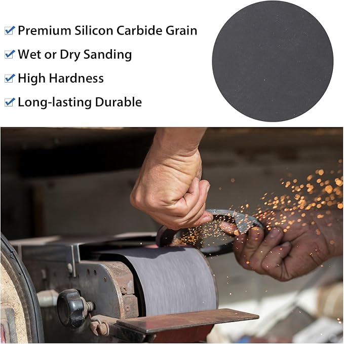 Taokyid 12 Pack 4x36 Inch Sanding Belts- Silicon Carbide Knife Sharpening Sander Belts, 2 Pcs Each of 120, 240, 400, 600, 800, 1000 Grits Sanding Belts For 4x36 Belt Sander, Sanding Belts 4x36
