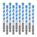 Carbide Drill Bit Set - Dry Drill Bit Set for Masonry, Concrete, Bricks, Wood, Plastic etc(8MM*10 Quick-fit Shank)