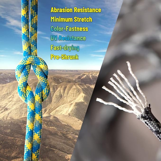 HERCULES Type III Paracord 550 Paracord Rope Parachute Cord, 100' Neon Orange for Camping Cord, Survival Rope