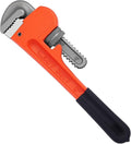 Heavy Duty 8 Inch Adjustable Pipe Wrench - Mini Straight Plumbing Tool for Tight Spaces & DIY Repairs