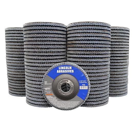 200-Pack Flap Disc 60 Grit 4.5" x 7/8" Sanding Discs