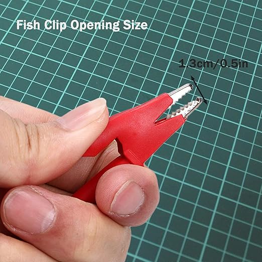 Banana Plug to Crocodile Clip Test Leads Wire Cable 12AWG Alligator Clip Test Probe Cable 4mm Banana Plug Test Leads 5.9 ft for Multimeter and Battery Testing(X-Y 12A 1.8m).