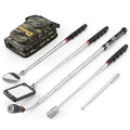 Telescoping Magnetic Pickup Tool Set, Inspection Mirror Telescoping, LED Flashlight, Cool Gadgets for Men, Gifts for Dad, Husband, Kids, Boyfriend, Magnet Stick