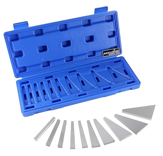 Accusize Industrial Tools 10 Pcs Precision Angle Block Set, 3602-0111