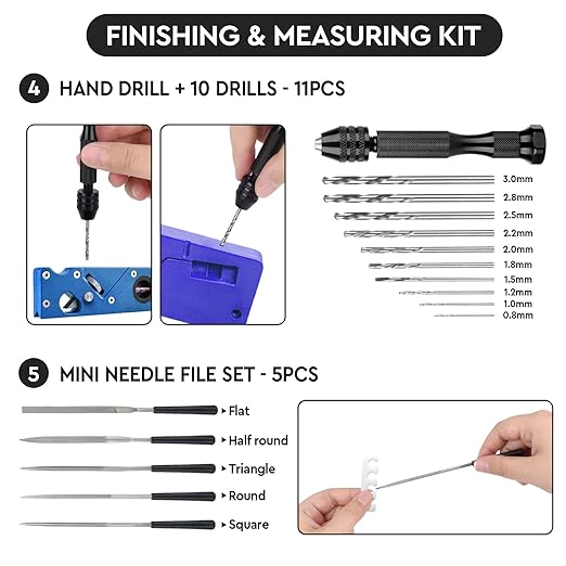 3D Printer Tools Kit Essential, 3D Printing Tools Kit, 3D Printer Accessories with 50Pcs (Deburring Tool, Wire Cutter, Drill, Scraper..) for Remove, Smoothing, Finishing, Deburring, Craving, Drilling