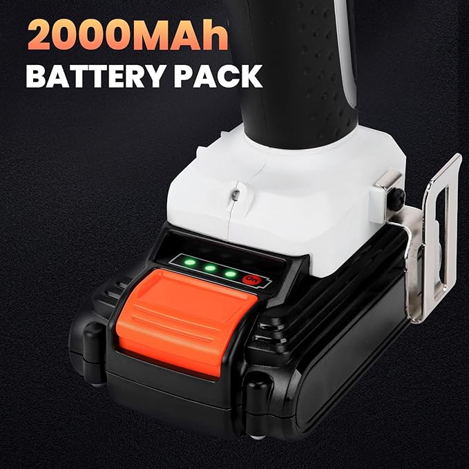 LIGO 20V Cordless Drill Driver with Impact, 25+1+1 Torque Setting, 1/2 Inch, 2 Speed, with 2.0Ah Battery and Fast Charger