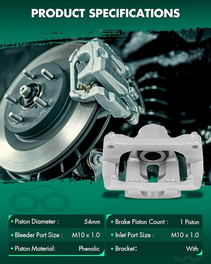 SCITOO 18B5397 Rear Left Disc Brake Caliper Assembly w/Bracket For Ford For F-150 2012-2016,For Ford For Lobo 2012-2016
