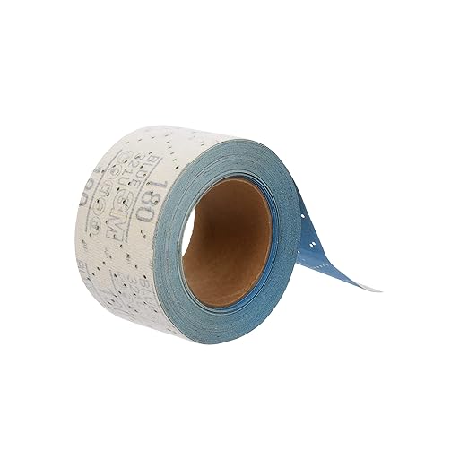 3M Hookit Blue Abrasive Sheet Roll, 36191, Multi-Hole, 2.75 in x 13 yd, 180+ Grade, Automotive Sanding Roll Sandpaper for Coating Removal, Body Repair, Auto Sanding