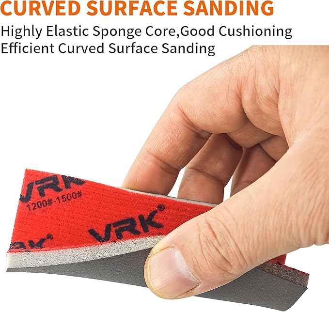 28 Pcs 1200-1500 Grit Sanding Sponge,Ultra Fine Sandpaper,Soft Foam Hand Sander Block Wet Dry Sanding Pads for Automobile Wood Furniture Metal Drywall Polishing