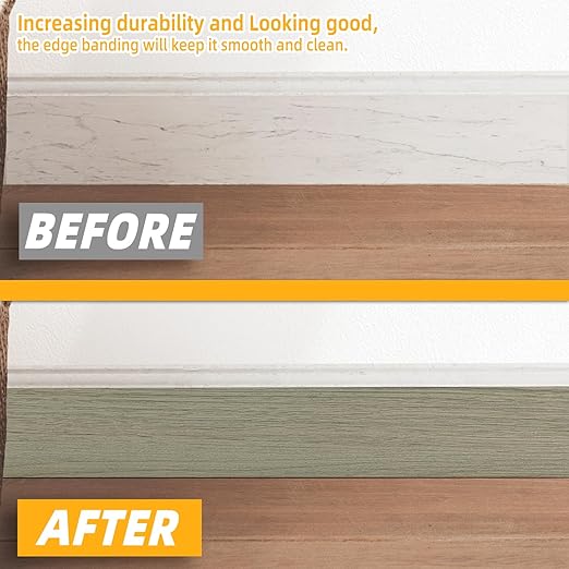 GSCIT Club Wood Grain Repair Tape, 2.4 inch X 25ft Self Adhesive Silver Walnut Grain Repair Patch for Tables, Chairs, Baseboards, Doors, Windows, Floors, Handicraft DIY.