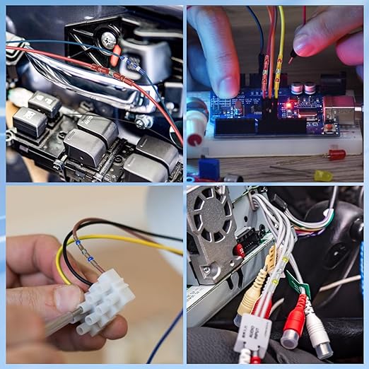 TICONN 400 Pcs Solder Seal Wire Connectors, Heat Shrink Butt Connectors, Waterproof and Insulated Electrical Wire Terminals, Butt Splice (400PCS)