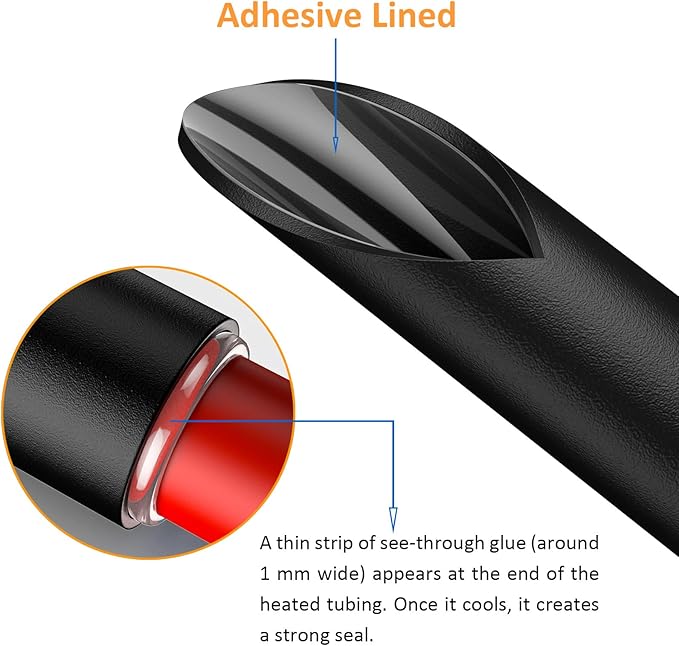 355pcs Heat Shrink Tubing Kit with 1000W Heat Gun - 3:1 Shrink- Electrical Waterproof Industrial Heat Shrink Tubing Terminals- Marine Grade Wire Connector Shrink Wrap Tube - 3.15" Length
