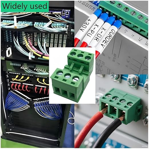 17-Piece 5.08mm Pluggable Screw Terminal Block Kit (2/3/4 Pins) with Screwdriver, Compatible with 12-28AWG, 300V 10A
