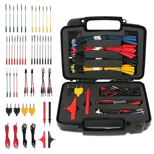 48PCS Automotive Circuit Test Leads Kit Electrical Breakout Leads Automotive Kit Multi Function Auto Diagnostic Tools Multimeter Test Leads Kit