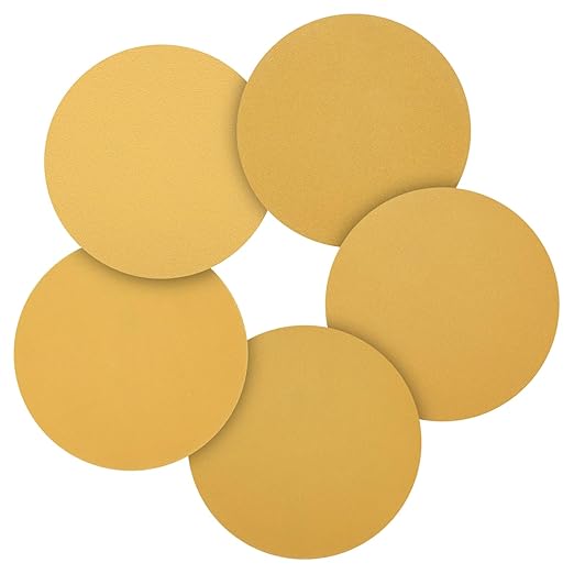100 Pcs 6 Inch Sanding Disc 80/120/220/320/400 Grit Round Hook and Loop Sandpaper for Random Orbital Sander Automotive Car