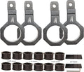 Tube Clamp Univesal 360 Degree Mount Horizontal Bar Clamp 1.625 inch,1.75 inch,1.875 inch,2.0 inch,Roll Bar Clamp for LED Light Bar,Cube Lights,ATVs Whips (4Pack)