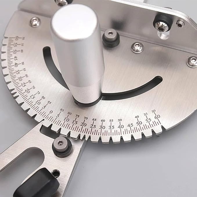 Premium Miter Gauge, 27 Angle Stops for Table Saws, Router Tables, Band Saw and Woodworking Tools (Sliver)