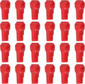 PATIKIL 4 mm Stop Peg Lock, 25 Pcs Pegboard Hooks Anti Sweep Theft Hook Locks Plastic Pegs for Mobile Accessories Shop Clothes Retail Security Display, Red