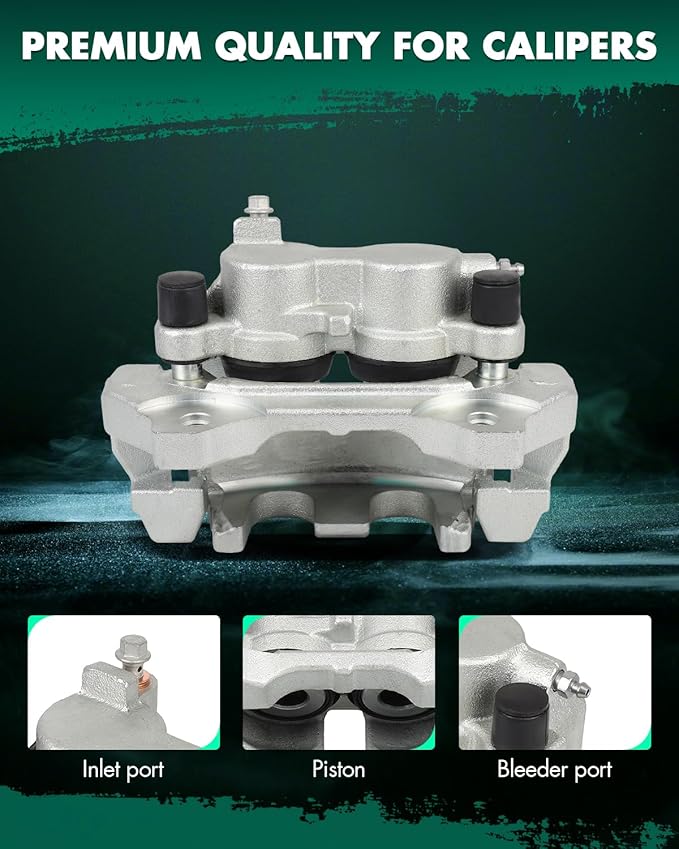 SCITOO 18B5297A 18B5296A Front Left & Right Disc Brake Calipers Assembly w/Bracket For Dodge For Durango 2011-2018,For Jeep For Grand Cherokee 2011-2020