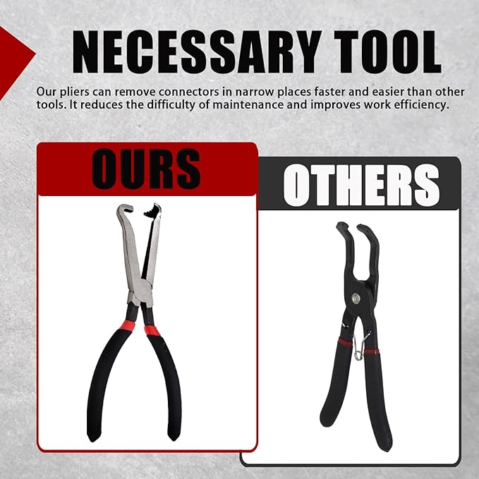 Upgraded 2 Pcs Electrical Disconnect Pliers,37980 60 Degree Automotive Electrical Tools，37960 Electrical Connector Pliers for Cars,Easily Disconnect the Locking Push Tab Electrical Connector