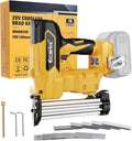 Ecarke Cordless Power Brad Nailers Compatible with Dewalt 20V Battery, 18GA 2/5" to 1-1/4 Inch, 2 in 1 Brad Nail Gun, Battery Powered Nailers,Brushless Electric Nailer Gun, 2 Mode for Home Improvement