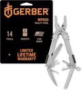 Gerber Gear Multi-Plier 600 Blunt Nose Multitool with 14 Tools - Includes Knife, Pliers, Nylon Sheath & More - Made in USA - Stainless Steel Tool
