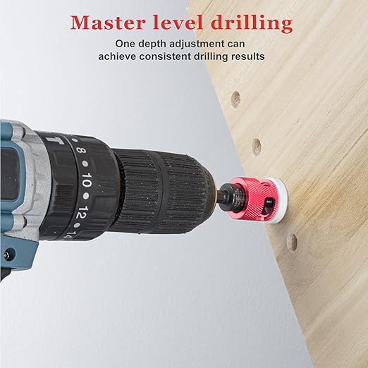5 Pcs Hex Shank Countersink Drill Bit Set with Low Friction Depth Stop, 1/8" 9/64" 5/32" Drill+3/8” 82° Counter-Bore,11/64" 3/16" Drill+ 1/2" 82° Counter Bore,HSS M2 Tapered Bits