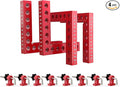 Corner Clamps For Woodworking,90 Degree Clamps Woodworking Tools Aluminum L Type,Positioning Squares Right Angle Clamp For Gluing Cabinets Picture Frames Or Drawers,4 Pack