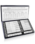 30 Specimens Surface Roughness Standards Set, Surface Finish Comparator Set with Ra0.05-12.5mm Microfinish, for Lathe Manufacturing Machinery Teaching