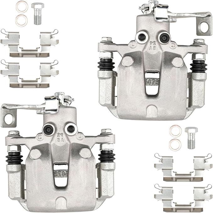 Torchbeam Rear Brake Calipers Set for Kia Forte 2014-2018, Hyundai Veloster 2012-2017, Hyundai Elantra GT 2013-2017, Kia Forte5 2014-2018, Rear Left and Rear Right Calipers Replace # 19B6788+19B6789