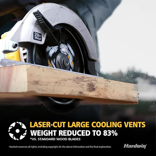 7 1/4 Inch Framing Circular Saw Blade-3Pack, 24T ATB Carbide Teeth, Lightweight for Cordless Saws. Super Thin Kerf for Cutting Wood, Plywood, MDF, OSB, Hardwood, Softwood & More.