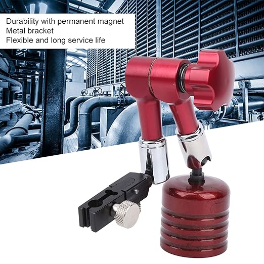 Magnetic Base Holder, Magnetic Stand Base, 50kg Pull Dial Indicator Holder, Red Magnetic Indicator Base, Universal Magnetic Base Stand, Mini Magnetic Base Indicator Hold