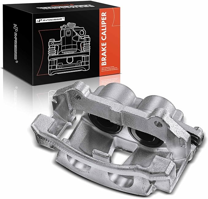 A-Premium Disc Brake Caliper Assembly with Bracket Compatible with Select Jeep Models - Commander 2006-2010, Grand Cherokee 2005-2010, Sport Utility - Front Left Driver Side