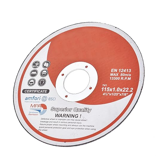 25 Pack 4.5" x.040 x7/8" Cut-Off Wheel - Metal & Stainless Steel Cutting Discs