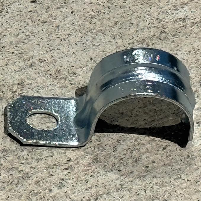 1-Inch One-Hole Conduit Strap | Steel Clamp for Rigid/IMC - Sandbaggy (1 inch, 1000, Count)