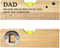Christmas Gifts for Dad from Daughter Son Wooden Spirit Level, Fathers Day Birthday Gifts for Dad Grandpa Papa New Dad Daddy from Daughter Son Wooden Spirit Level Bottle Opener