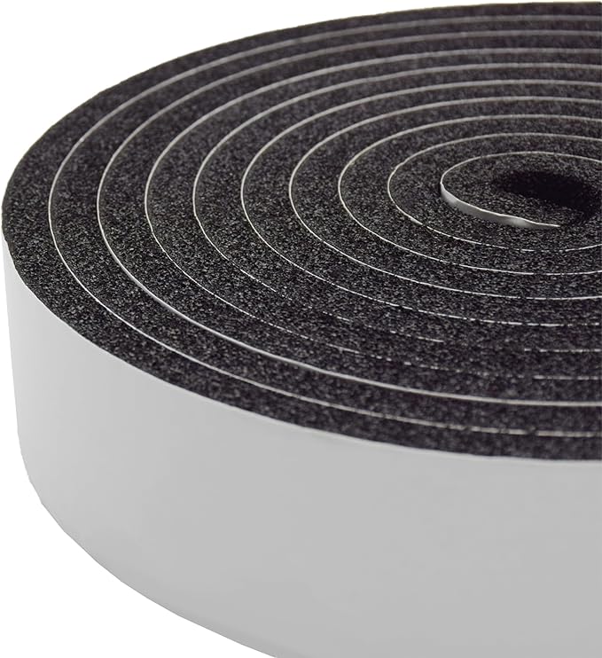 DOBTIM Pipe Insulation Foam Wrap Tape, self Adhesive with high Resilience for Pipe Insulation Wrap 13 Ft Long x 2 Inch Wide x 3/8 Inch Thick