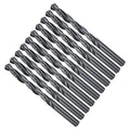 Drill Bit, 8.9mm Cutting Diameter, 4241 HSS Nitriding Black 118° Cutting Angle Versatile Jobber Bits - (Applications: for Drilling Plastic Wood Soft Metal), 10-Pieces