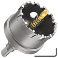 DAIMIT Hole Saw for Metal - Tungsten Carbide Tipped 1-31/32" Inch(50mm) Hole Cutter with Pilot Drill Bits for Stainless Steel, Iron, Copper, Brass - Heave Duty Hole Saw for High Precision Cutting