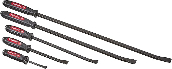 Mayhew Pro 61050 Punch and Chisel Kit, 24-Piece & Mayhew 61366 Dominator Pry Bar Set, Curved, 5-Piece