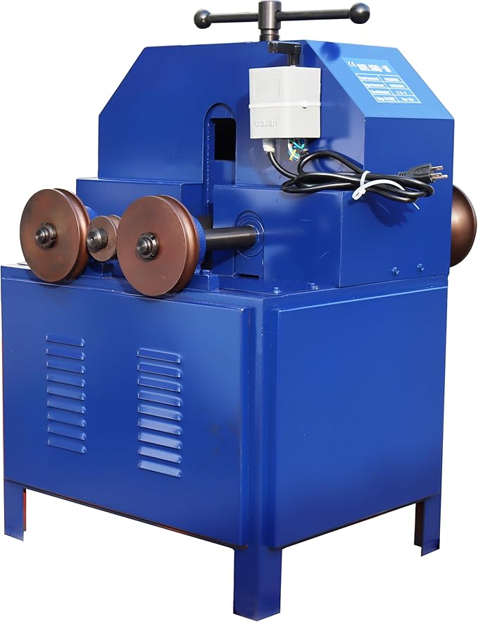 Rolling Tube Bender Machine Heavy-Duty 1500W Electric Pipe Bender 17 Die Set 1400RPM for Stainless Steel/Plastic Pipes Industrial Metal Bending Tool with Safety Lock