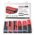 Chanzon 140 Pcs Heat Shrink Tubing Kit, 3:1 Red & Black Sleeving Heat Shrink Wrap Tubing with Length 3.5" (inch), Marine Grade Electrical Waterproof Polyolefin Heat-Shrink Tube