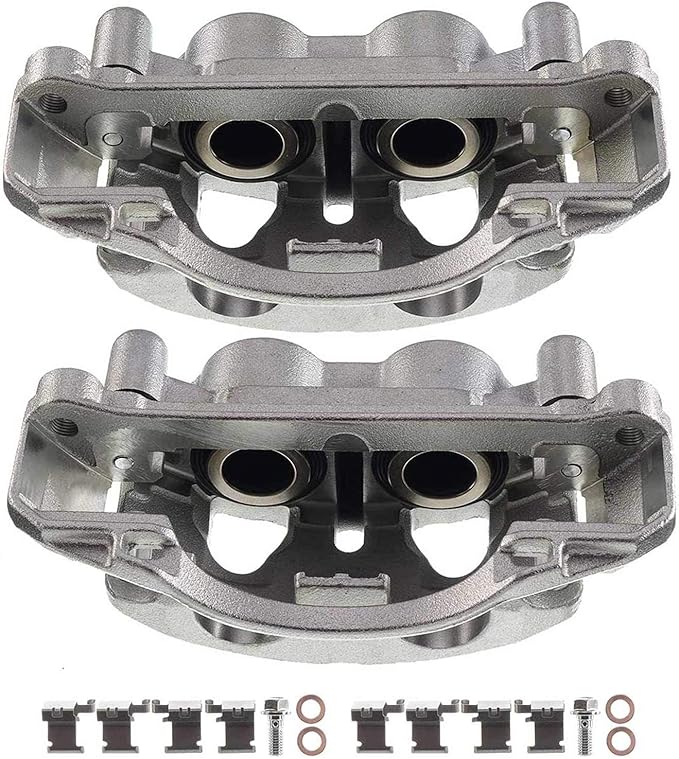 A-Premium Front Disc Brake Caliper Assembly with Bracket Compatible with Select Chevy and GMC Models - Silverado 2500 HD/3500 HD 2011-2019, Sierra 2500 HD/3500 HD 2011-2019, Suburban 3500 HD 2016-2019