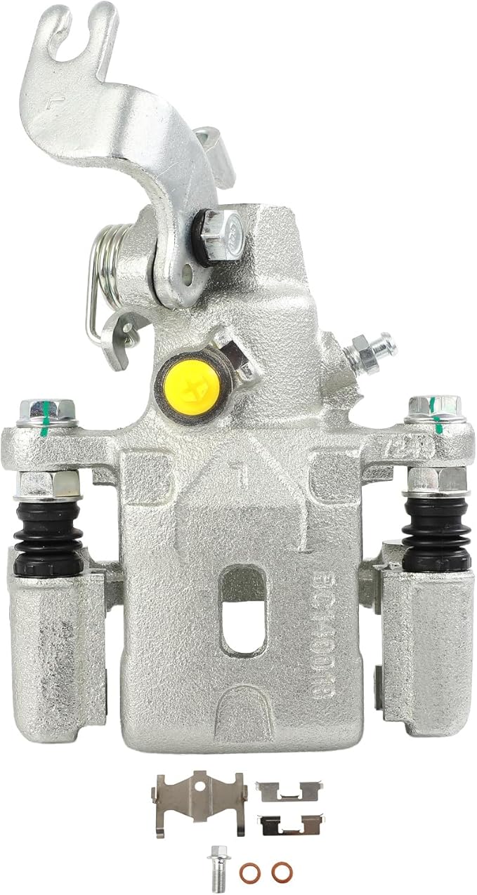 cciyu Rear Left Brake Caliper Assembly w/Bracket 19-B2854 2001 2002 2003 2004 For Hyundai For Elantra,2003 2004 For Hyundai For Tiburon,2004 2005 For Kia For Spectra,2005 For Kia For Spectra5