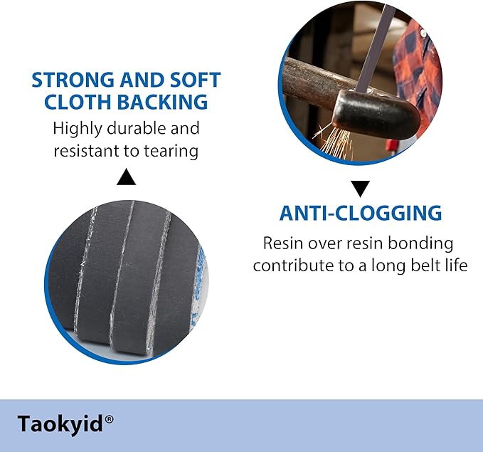 1/2 x 18 Inch Silicon Carbide Sanding Belts, 5Pcs Each of 400 600 800 1000 Grit Belt Sander Paper for Air File Sander, Knife Sharpening and Metal working, 20 Pack