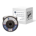 Benchmark Abrasives 4.5" x 7/8" Premium High Density Jumbo Zirconia Type 27 Flap Discs 4 1/2 for Angle Grinder, Sanding Discs, Finishing - Grinding Wheels 4 1/2 inch - (10 Pack) - 120