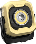 Rechargeable Work Light, 1200LM Magnetic Light with IPX4 Waterproof, 4000mAh Battery Led Work Light, Mechanic Light for Car Repair, Camping, Emergency (1 Pack)