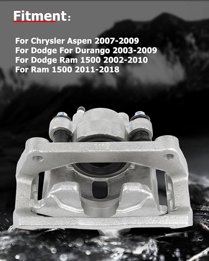 cciyu Rear Right Brake Caliper Assembly w/Bracket 18-B4836 For Chrysler For Aspen,For Dodge For Durango/For Ram 1500,For Ram For 1500/For 1500 Classic