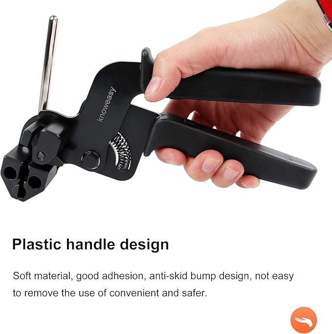 Knoweasy Stainless Steel Cable Tie Gun, Cable Tie Tool and Zip Tie Tool Ideal for Home, Office, and Industrial Use